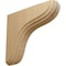 Ekena Millwork 1 3/4"W x 5 1/2"D x 5 1/2"H Eaton Wood Bracket, Cherry BKTW02X06X06EACH - alternate 1